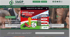 Desktop Screenshot of iagp.edu.pe