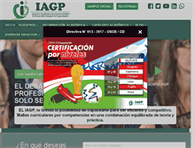 Tablet Screenshot of iagp.edu.pe